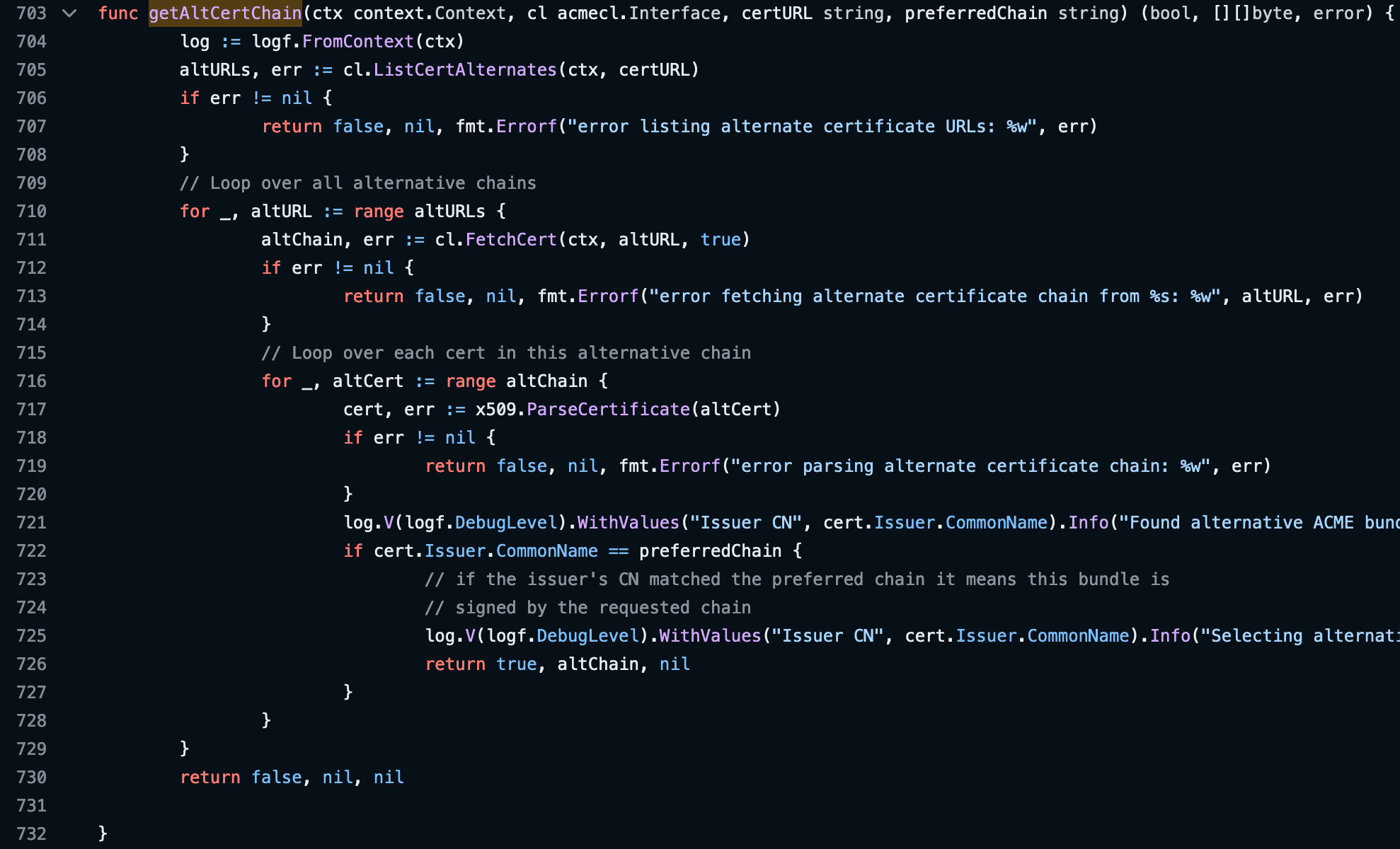 06 preferred chain logic in cert manager